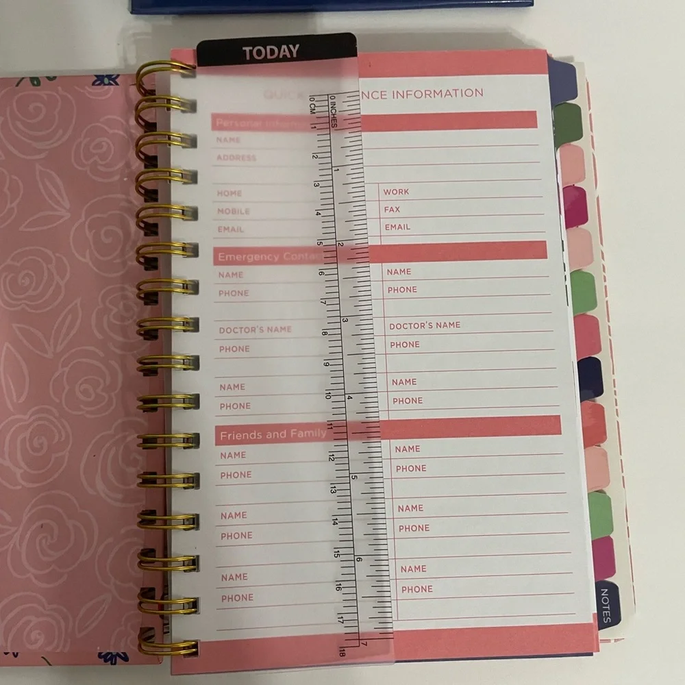Pink Planner & perpetual calendar set